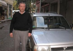 Çalınan arabasına kavuştu