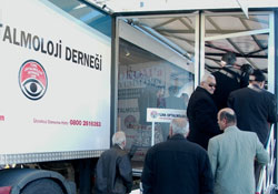 Glokom tırı Samsun'a geliyor