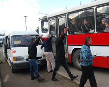 Durağa sığamadılar