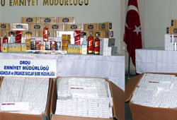 Kaçak sigara ve viski operasyonu