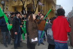 Genç-Sen'den harç protestosu