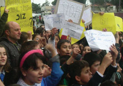 Öğrencilerin "bahçe" mücadelesi