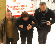 Aranan zanlı Canik İlçesinde yakalandı