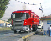 Kamyoncuların kantar eylemi