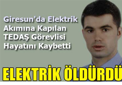 Elektrik akımına kapılarak öldü