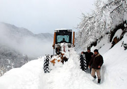 Giresun kar altında