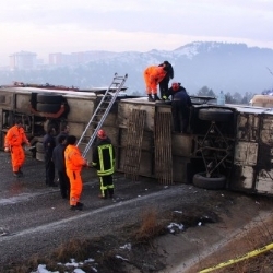 Kastamonu'da Otobüs Kazası