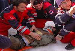 Kardan adam şenliğinde kaza