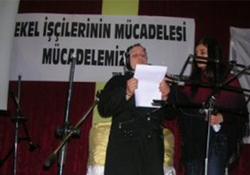 Tekel işçileri için gece düzenlendi