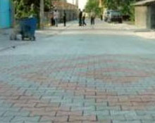 Köylere parke taşı döşeniyor