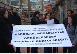 8 Mart için toplandılar