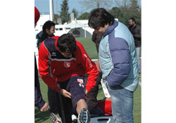 İdmanı yarıda bıraktı