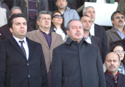 Başkanlar bir arada izledi