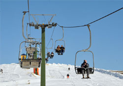 Akdağ'da kayak keyfi