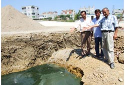 Kavacık'da yol çilesi