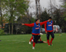 Golünü attı böyle sevindi