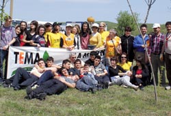 Fıstık çamı diktiler