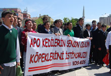 Liselilerden teröre tepki eylemi