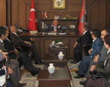 Engellilerden Müdür'e ziyaret