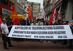 Madencileri "kapitalizm" öldürdü