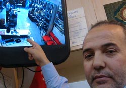 Güvenlik kamerasına yakalandı