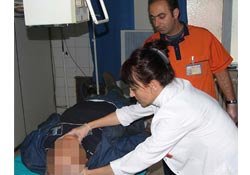 Mühendislerin üzerine demir profil düştü