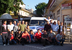 Lâdik pehlivanlarını uğurladı