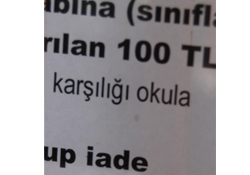 Kayıt esnasında alınan bağışlar yasal değil