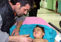 Minik Furkan'ı Allah korudu