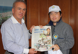 Japon aşçıdan kardeş kent Yakakent e ziyaret