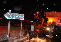 Bolu Dağı'nda kar başladı