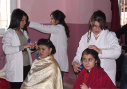 Öğrencilere ücretsiz saç bakımı