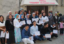 Kursiyerler belgelerini aldılar