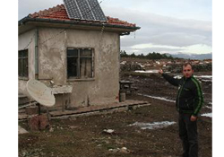 Bekçi kulübesine güneş enerjisi