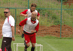 Kondisyon çalışıyorlar