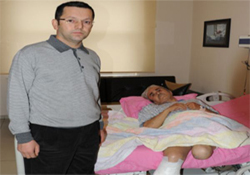 Ders almadı iki bacağını kaybetti