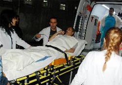 Ambulans helikopter iş başında