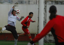 Çift idman yaptılar