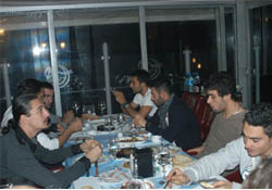 Futbolcuları balık keyfi