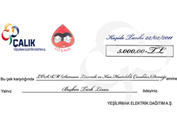 Çiçek satıp LÖSAM'a bağışladı