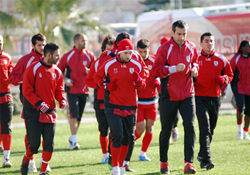 Musa takımla çalıştı