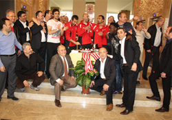 Şampiyon gibi karşılandılar