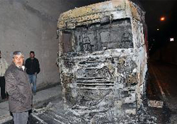 TIR alev alev yandı