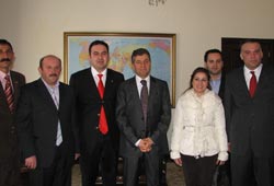 Gözlügöl'ün ziyaretçileri gazeteciler