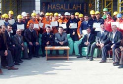 Tersane'de güvenlik kursu