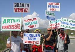 Büyük yürüyüş Kavak'ta
