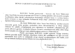 YİRMİBEŞOĞLUNDAN CEVAP