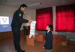 Öğrencilere trafik eğitimi