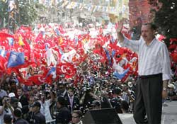 Erdoğan'ı şaşırtan pankart