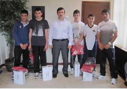 Dereceye giren sporculardan ziyaret